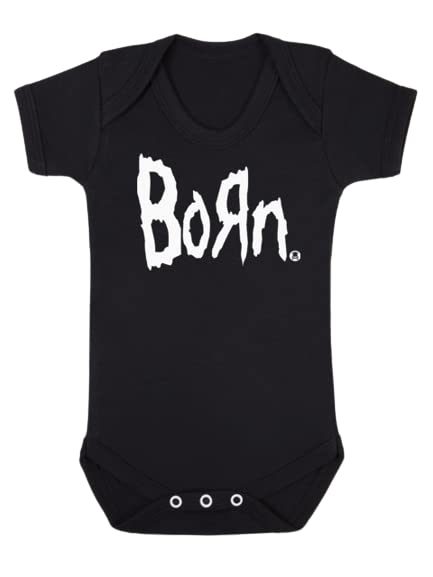 BORN Nu Metal Baby Grow Body de musica para chaleco para bebe idea de regalo para bebe Rock n Roll Baby Moos 0