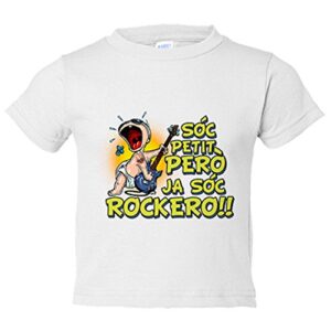 Camiseta bebe Soc petit pero ja soc rockero Blanco 1 ano 0