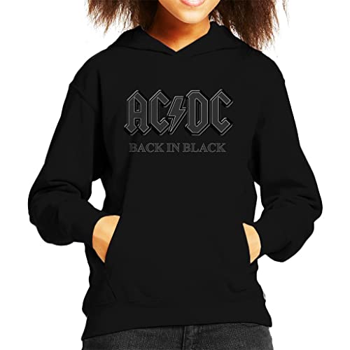 AllEvery ACDC Logo Back In Black Kids Hooded Sweatshirt 0