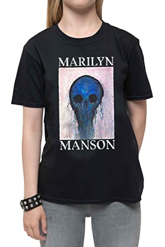 Rock Off Marilyn Manson Kids T Shirt Halloween Painted Hollywood Oficial Ages 5 14 Yrs Size xl 0 1