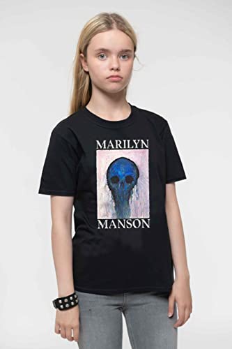 Rock Off Marilyn Manson Kids T Shirt Halloween Painted Hollywood Oficial Ages 5 14 Yrs Size xl 0 3