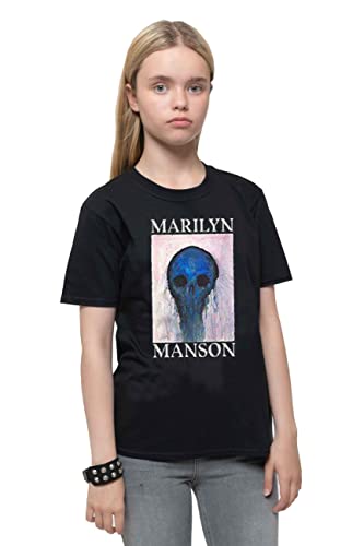 Rock Off Marilyn Manson Kids T Shirt Halloween Painted Hollywood Oficial Ages 5 14 Yrs Size xl 0