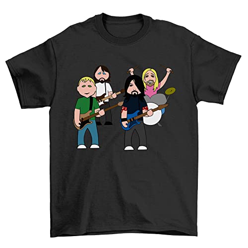 vipwees The Flu Fighters Childrens Unisex Kids Music Organic Cotton T Shirt BoyGirl caricat 0